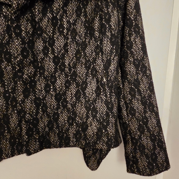 Bebe Vintage Women's Lace Mobwife Boho Jacket With Faux Fur Collar Size Small - Picture 5 of 8